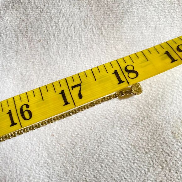 Act II Rhinstone Necklace Channel Set Clear Stone Loops Hook Clasp - Picture 7 of 9